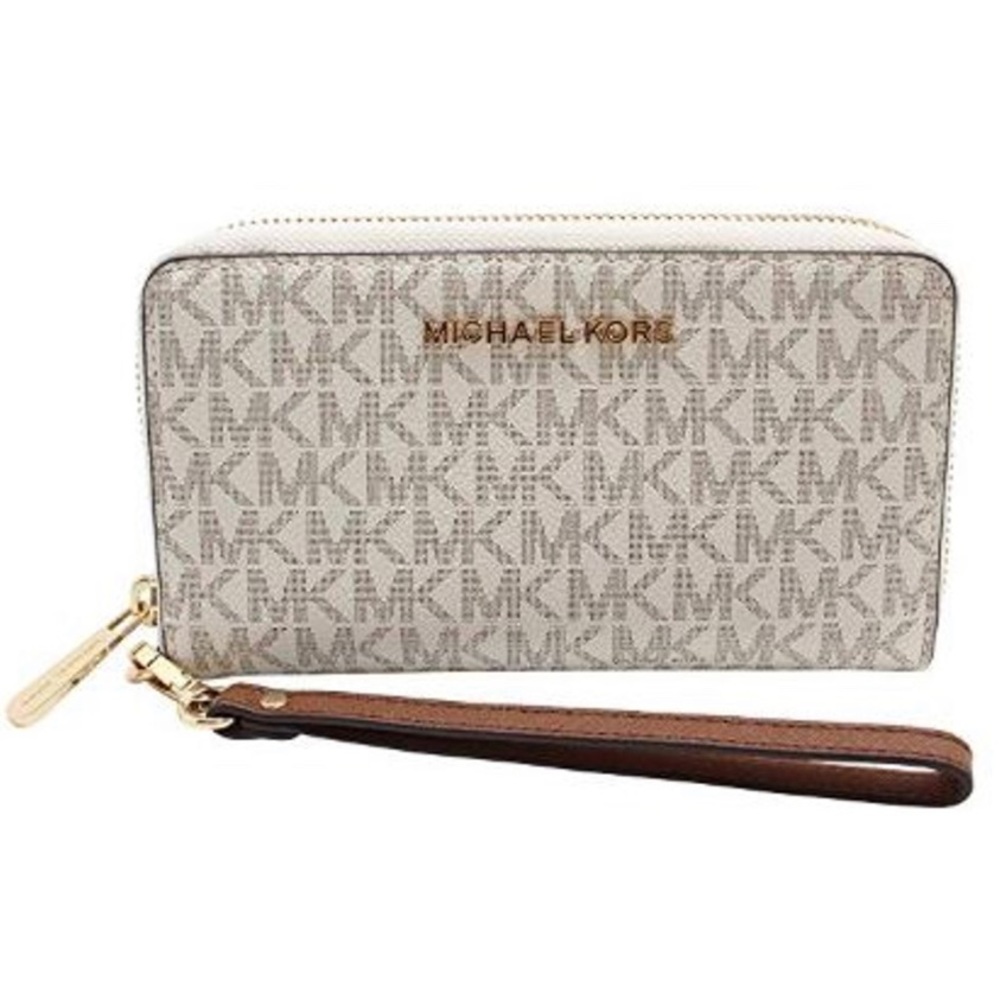 Michael Kors Jet Set Travel Large Flat Multifunction Phone Case Wristlet